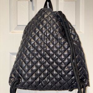 Oliver Thomas Quilted Black Backpack